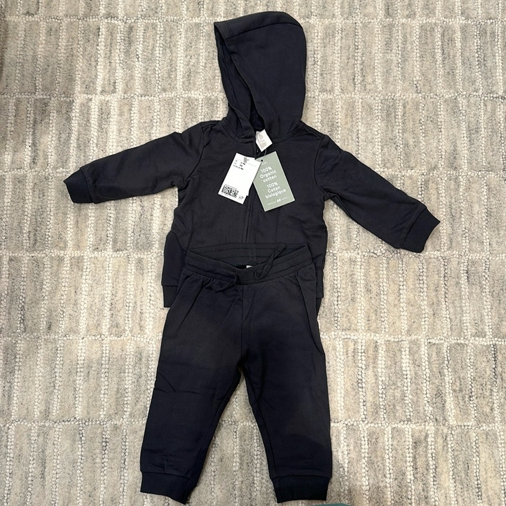 Dark Grey Baby Set Size 9M